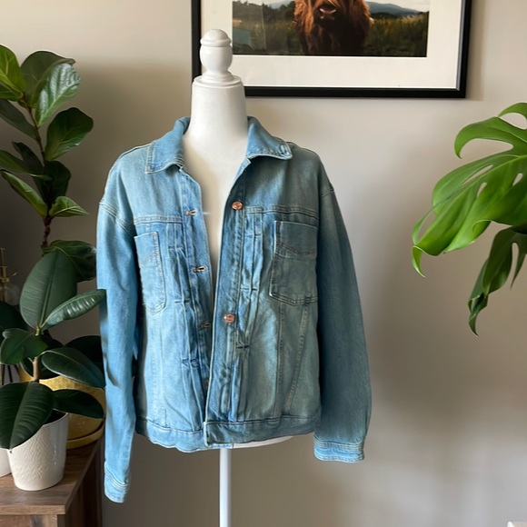Pilcro Boyfriend Denim Jacket - Picture 1 of 9